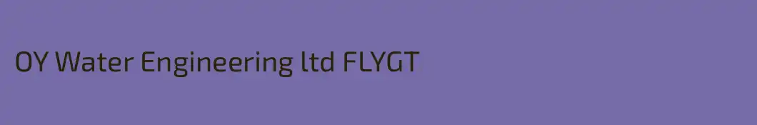 OY Water Engineering ltd FLYGT